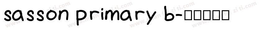 sasson primary b字体转换